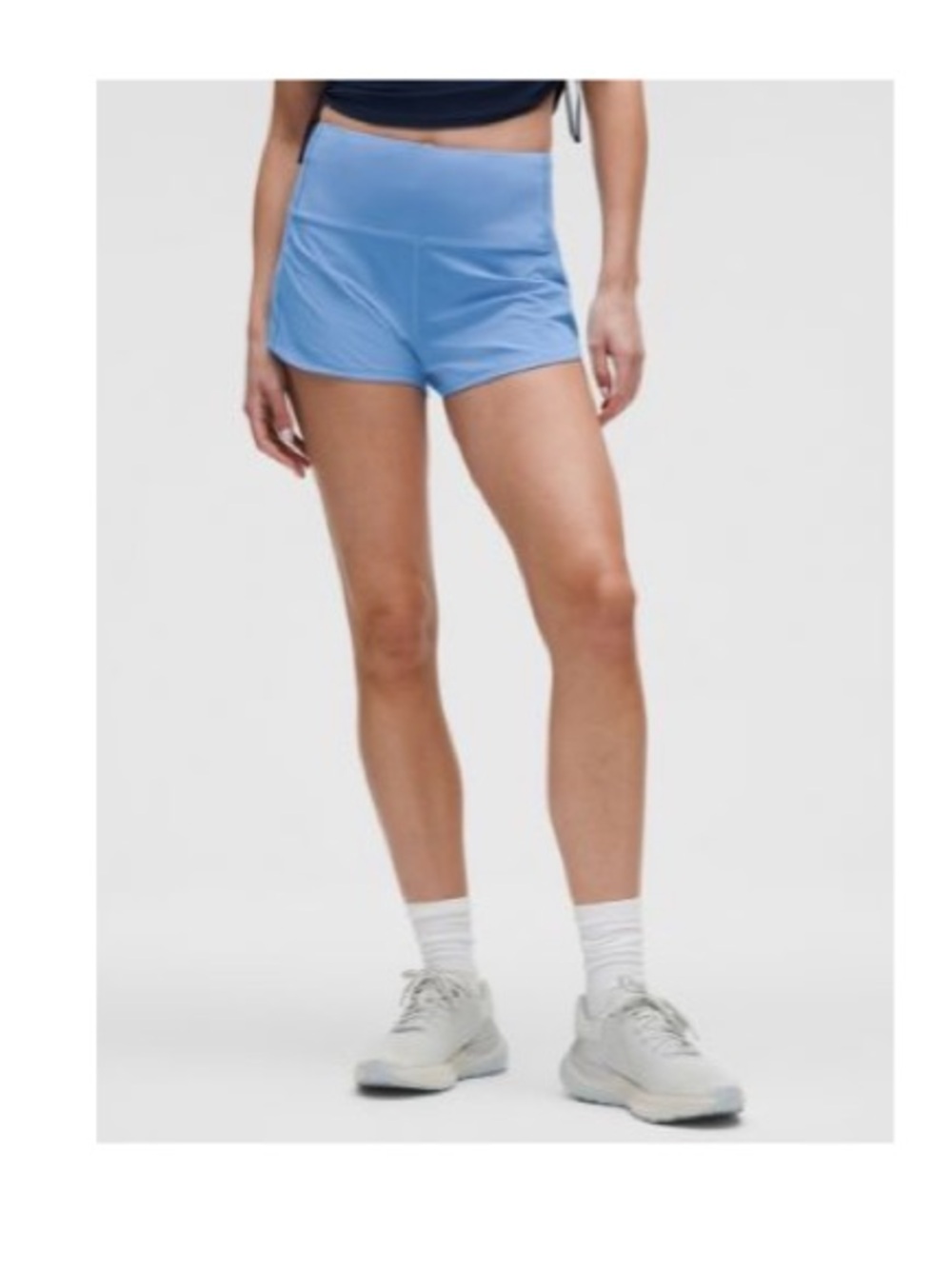 Lululemon Speed up high rise 2.5” size 4 Pool Party Blue